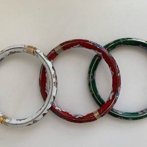 Cloisonné style bracelets